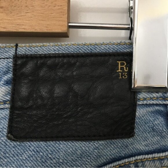 R13 Bowie Tilly w Fray Hem Jeans - Picture 7 of 13